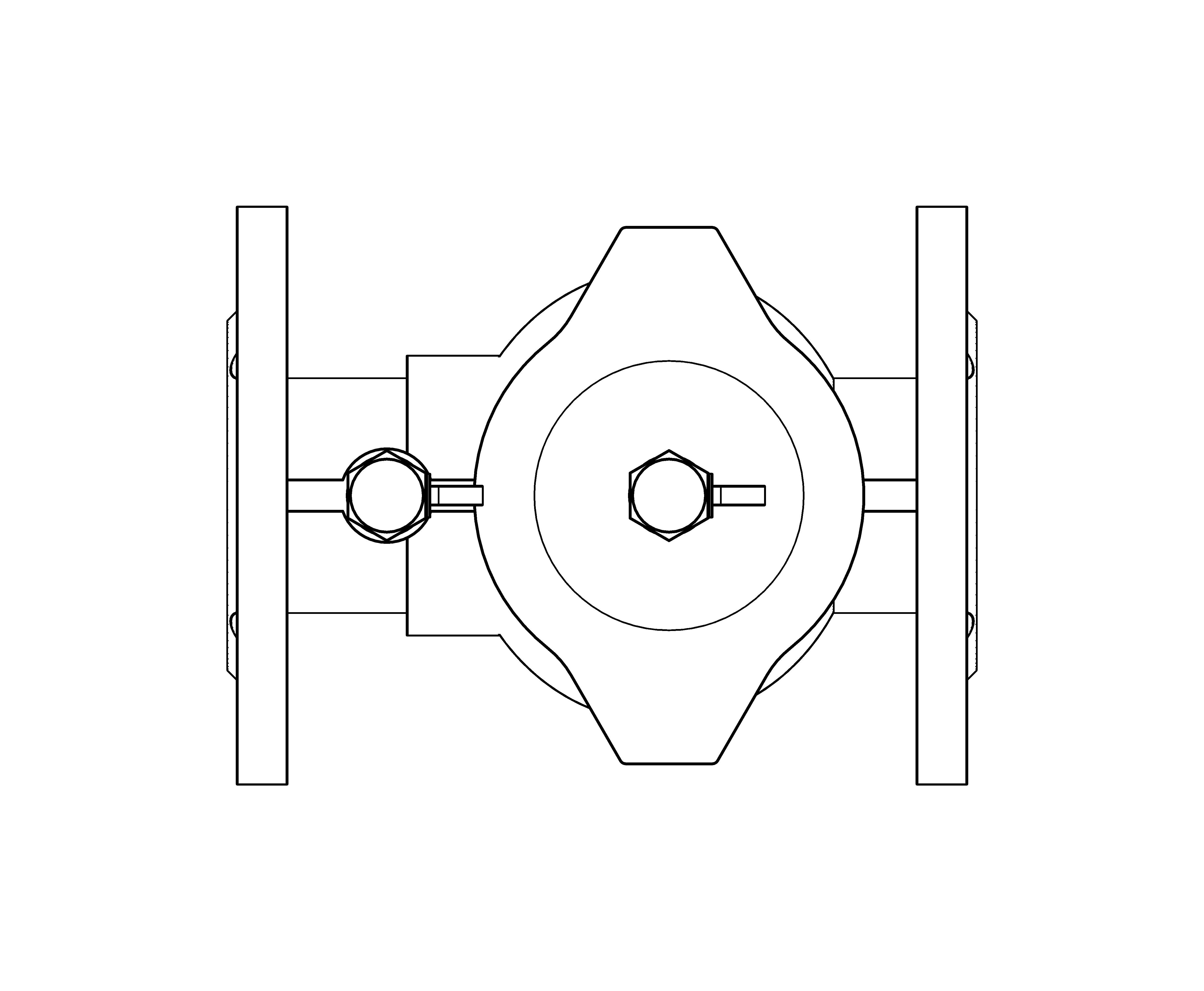 bimstore plan image of the Watts EA 453 - Anti-pollution Cast Iron Check Valve