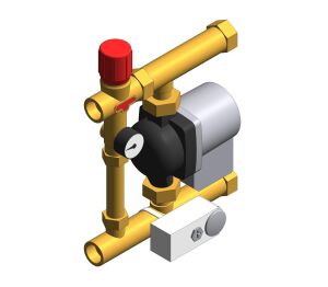 Isotherm - Control station for constant maintenance of the supply temperature in surface heating systems