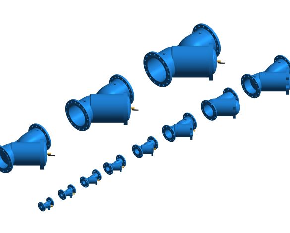 bimstore 3D image of the Watts Y333P - Strainer With Drain Cock For Backflow Preventer