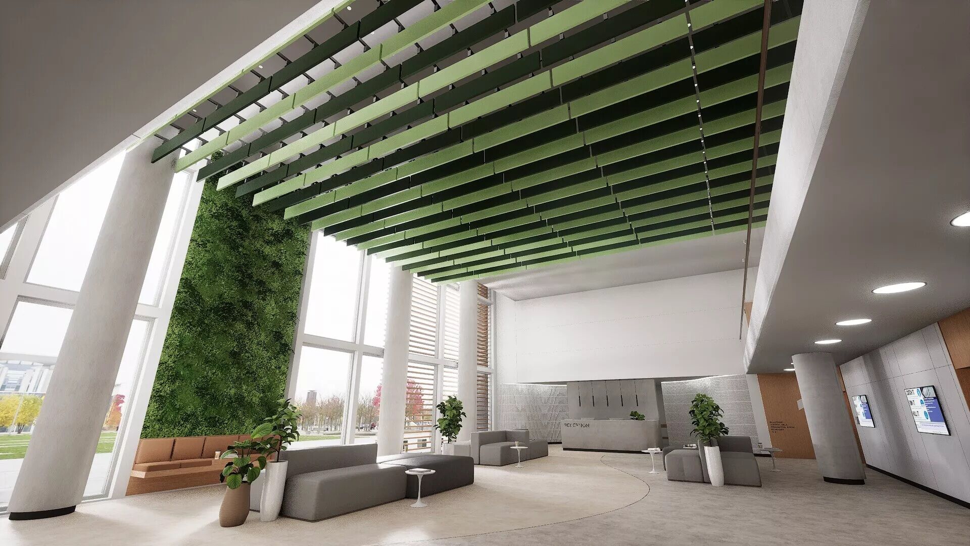 Product: Sonify Acoustic Ceiling Baffles (Shapes, Angle)