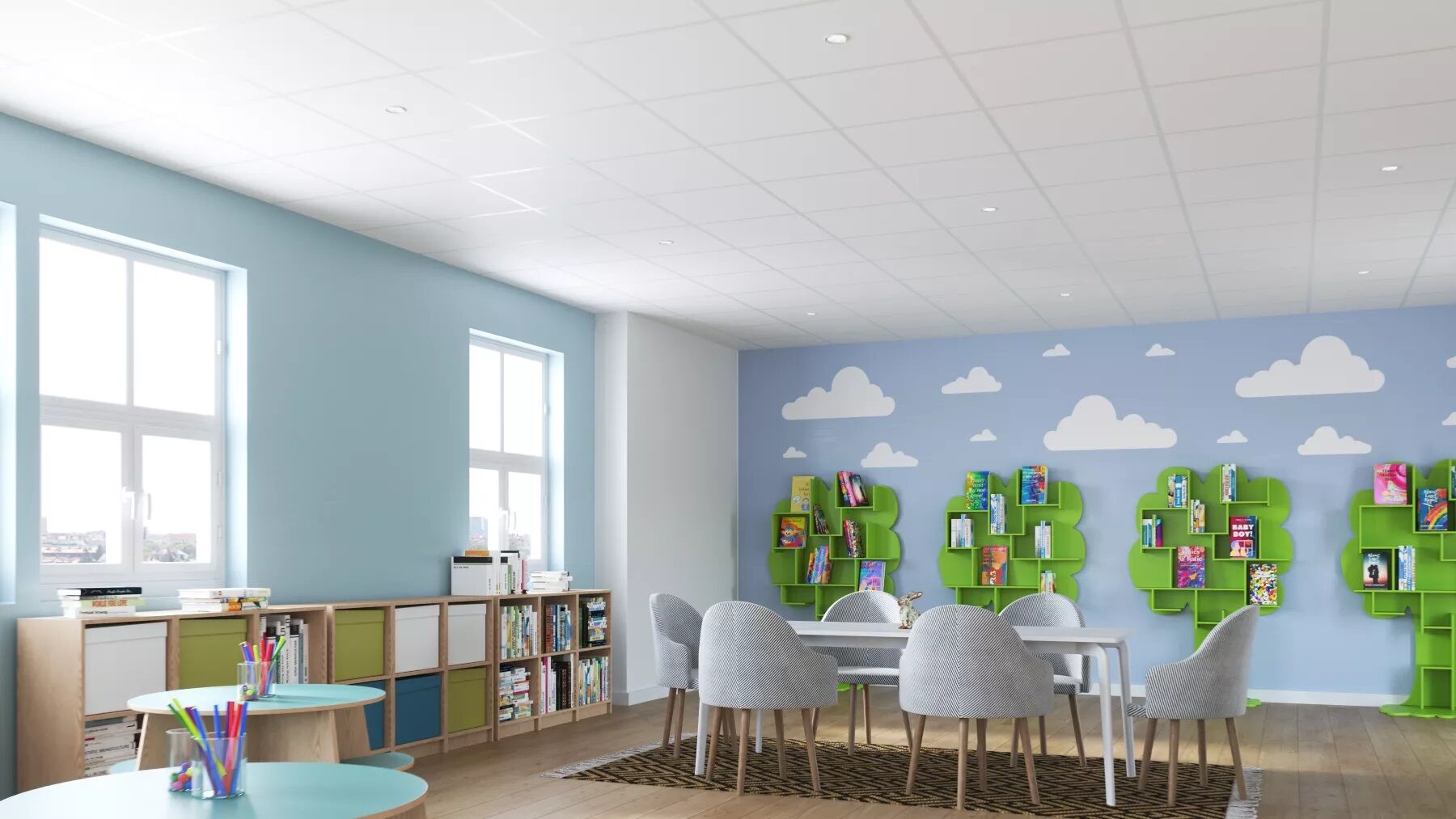 Product: Oplia hA+ Suspended Ceiling Tiles