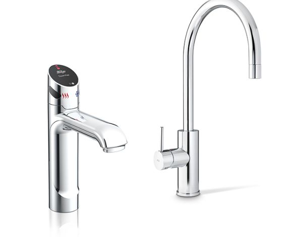 Product: HydroTap G5 BCHA 4-in-1 Touch-Free Wave tap with Arc Mixer