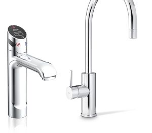 Product: HydroTap G5 BCSHA 5-in-1 Touch-Free Wave tap with Arc Mixer