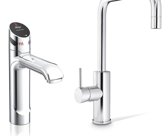 Product: HydroTap G5 BCHA 4-in-1 Touch-Free Wave tap with Cube Mixer