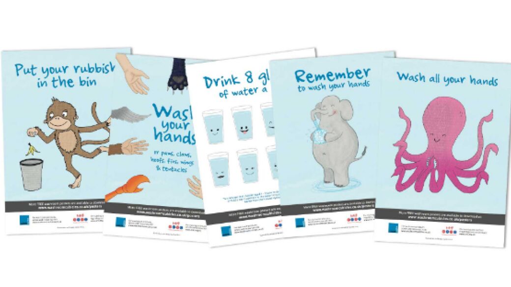 Logo: Fun, Free school washroom posters from Cubicle Centre