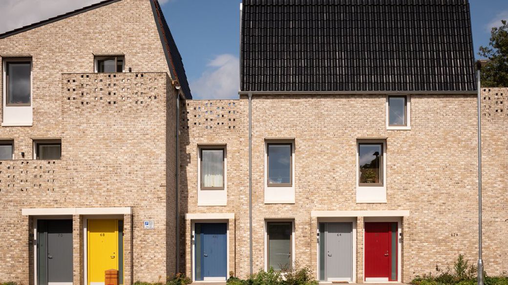 A row of houses on Goldsmith Street