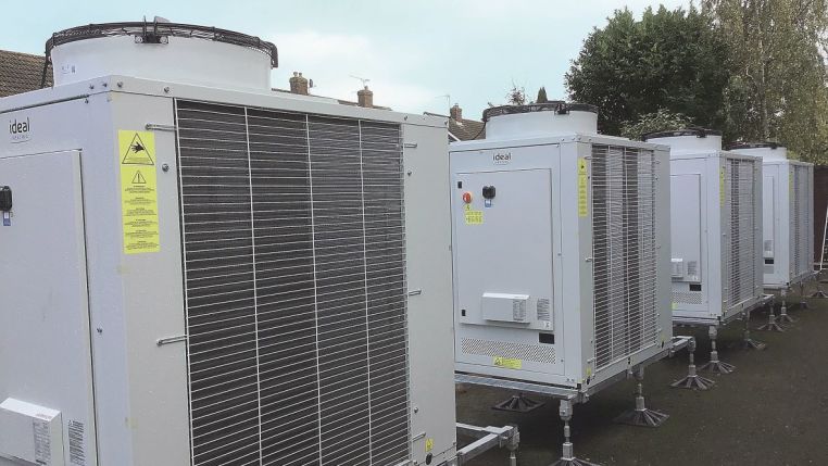 Ideal Heating Commercial ECOMOD 50kw Heat Pumps in Cascade