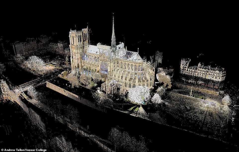 Digital reconstruction of Notre Dame